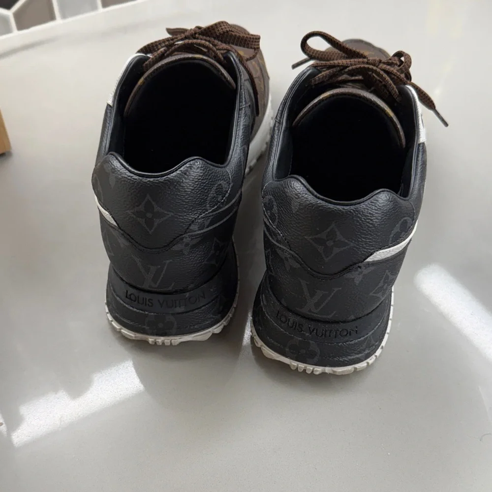 Louis Vuitton Monogram Brown and White Sneakers - Picture 3 of 4